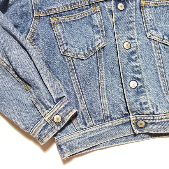 Vtg Tommy Hilfiger Trucker Snap Button Jean Jacket - Picture 3 of 8